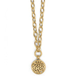 Brighton Contempo Medallion Charm Necklace Gold JM7428