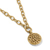 Brighton Contempo Medallion Charm Necklace Gold JM7428