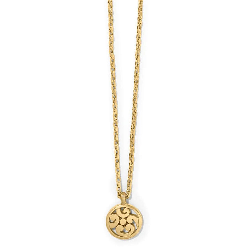 Brighton Contempo Medallion Petite Gold Necklace JM7429