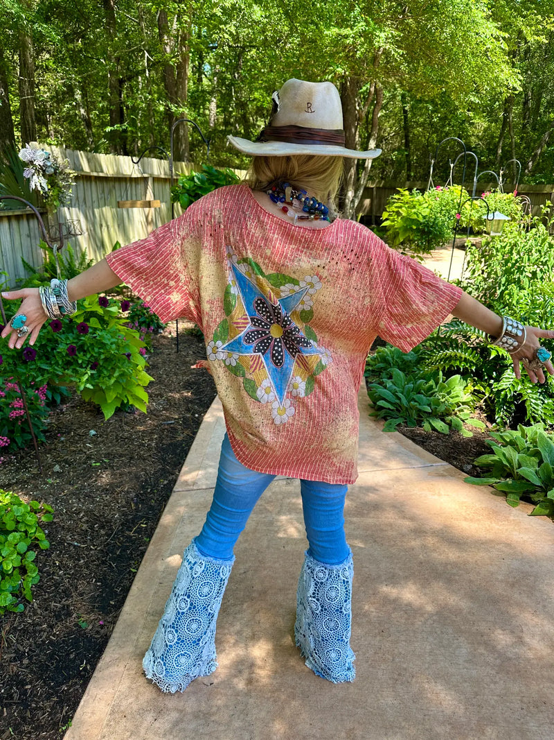 Flower Child Distressed Tee