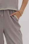 Stitch Detail Pants - Grey