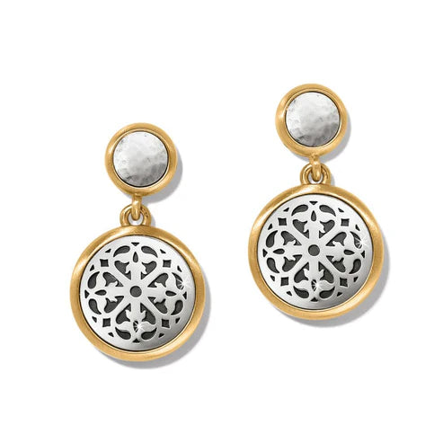 Brighton Ferrara Two Tone Luce Post Drop Earrings JA9910