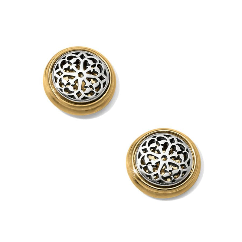 Brighton Ferrara Two Tone Post Earrings JA5802