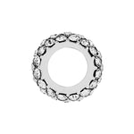 Brighton Silver Glitter Spacer Bead JC1480