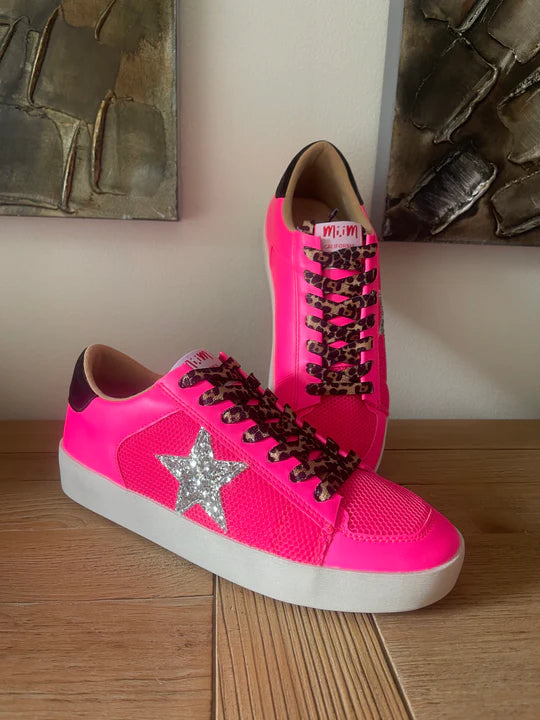 Mi.iM Candech Neon Pink/Leopard Sneaker