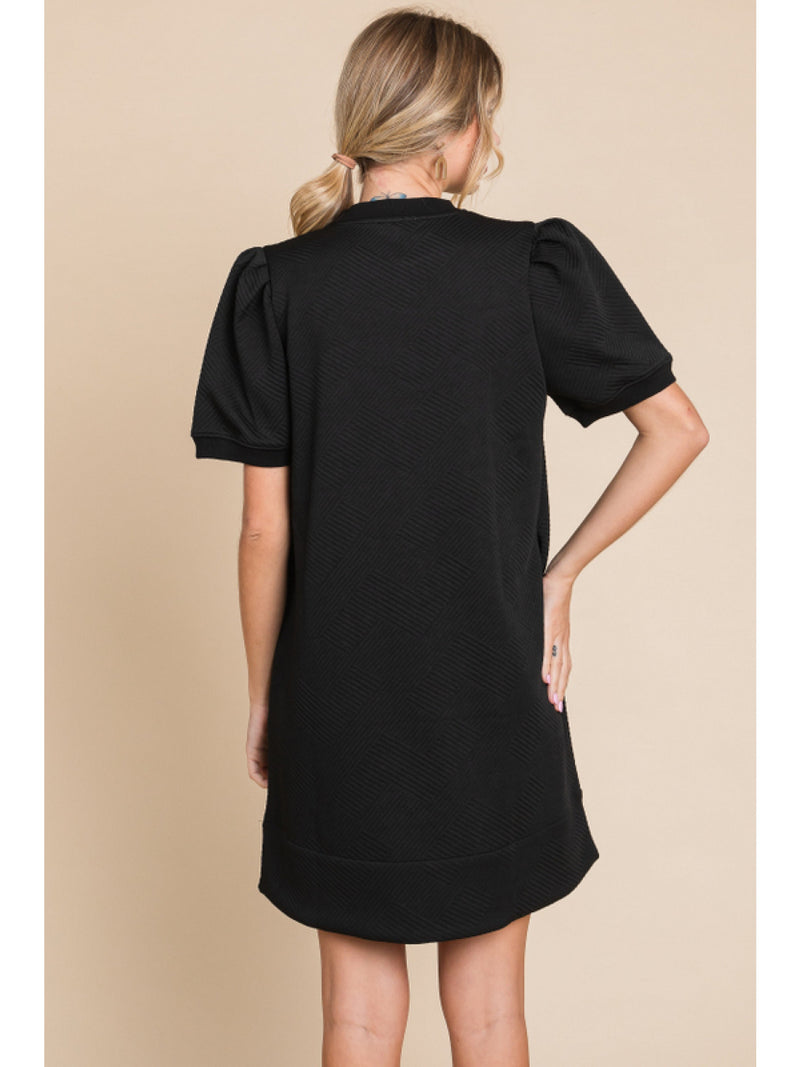 Jodifl Black Textured Dress