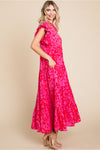 Jodifl Pink Print Maxi Dress