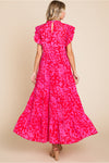 Jodifl Pink Print Maxi Dress