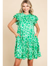 Jodifl Kelly Green Print Dress