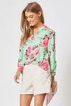 Dear Scarlett Mint Lizzy Top