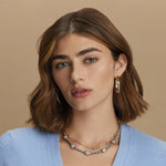 Brighton Meridian Necklace Silver-Gold JN3480