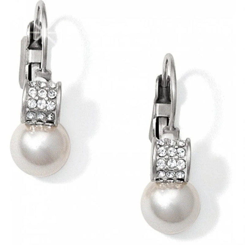 Brighton Meridian Petite Pearl Leverback Earrings JA1302