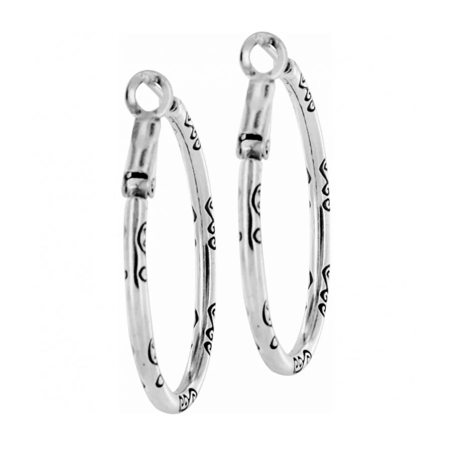 Brighton Oval Hoop Charm Earrings JE0020