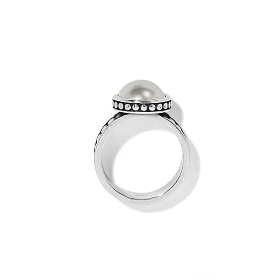 Brighton Pebble Dot Pearl Wide Band Ring J63093