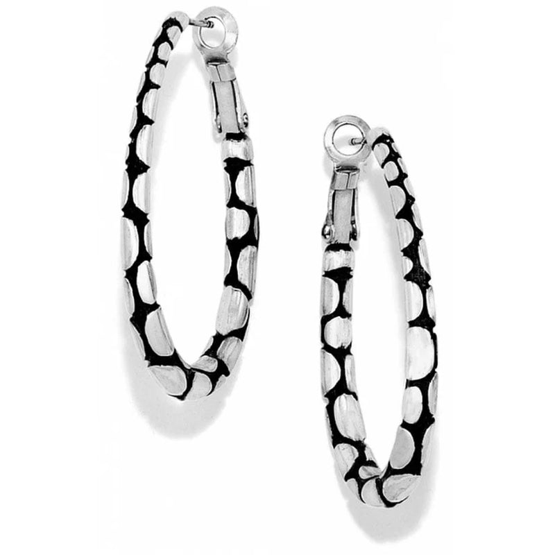 Brighton Pebble Oval Hoop Earrings JE0350