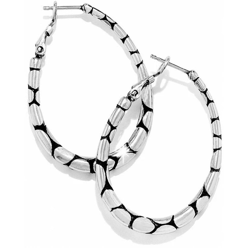 Brighton Pebble Oval Hoop Earrings JE0350