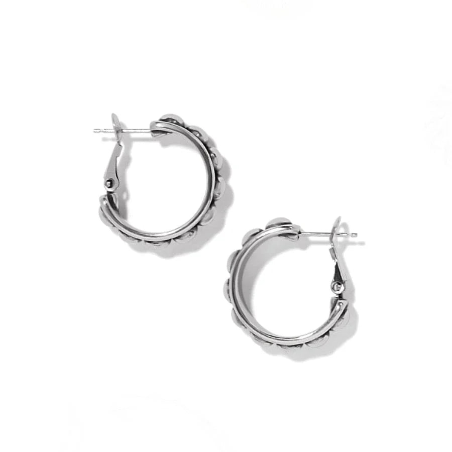 Brighton Pretty Tough Stud Medium Leverback Hoop Earrings JA9896