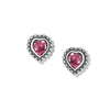 Brighton Shimmer Pink Heart Mini Post Earrings J22401