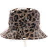 Leopard Reversible Rain Bucket Hat - Brown