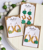 Lucky St. Patrick’s Day Clay Earrings