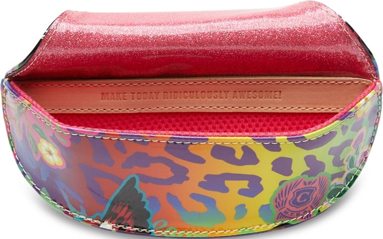 Multi Color Cheetah Lv Sparkle Wristlet