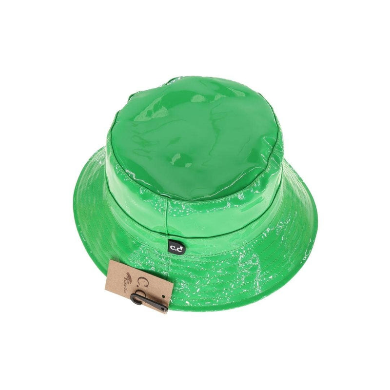 Shiny Rain Bucket CC Hat Kelly Green