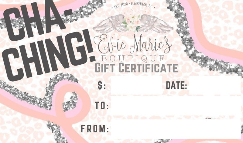 Evie Marie's Gift Card