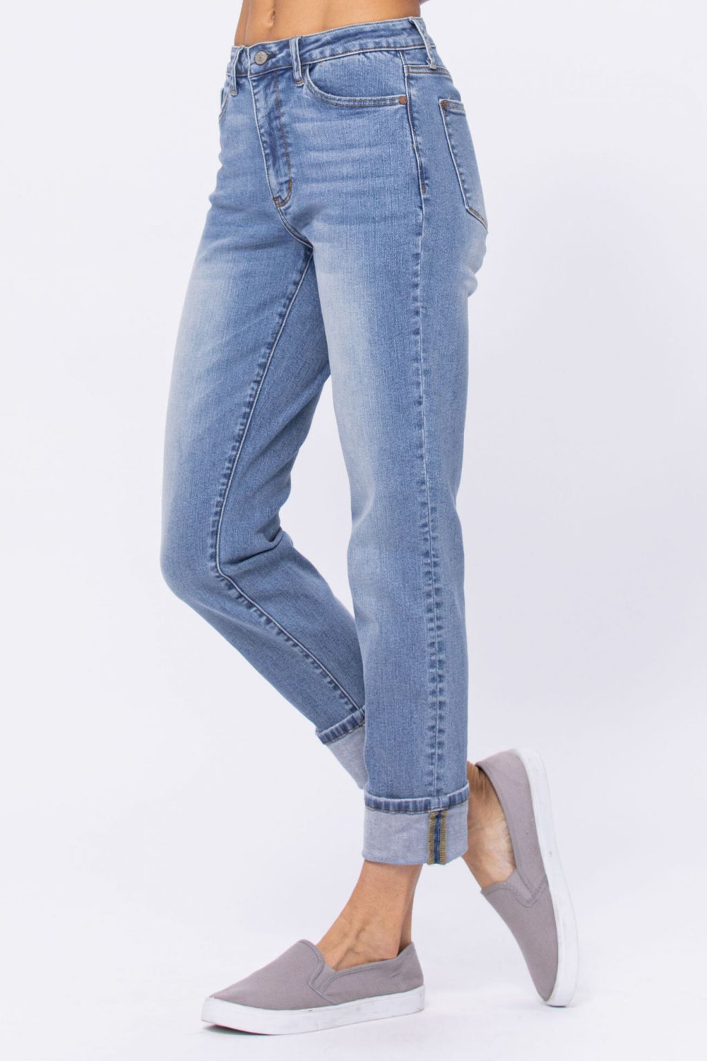 Judy Blue Lucille HW Vintage Wash Boyfriend 88337